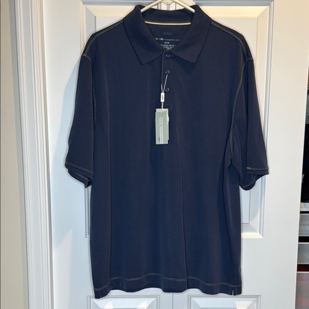 Axis Navy Blue Polo Shirt NWT